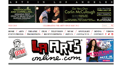 Desktop Screenshot of laartsonline.com